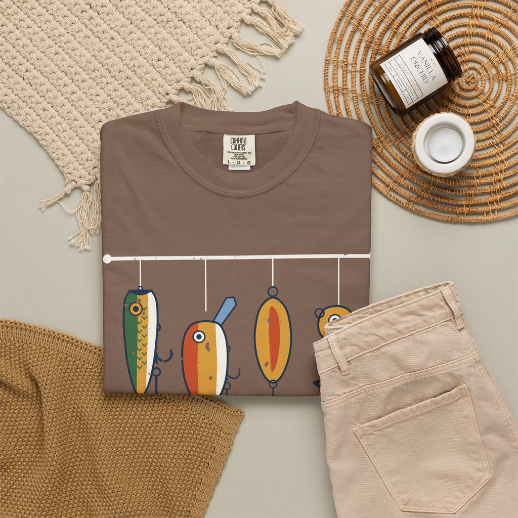 Talk Tackle to Me Retro Fishing Lures Tee