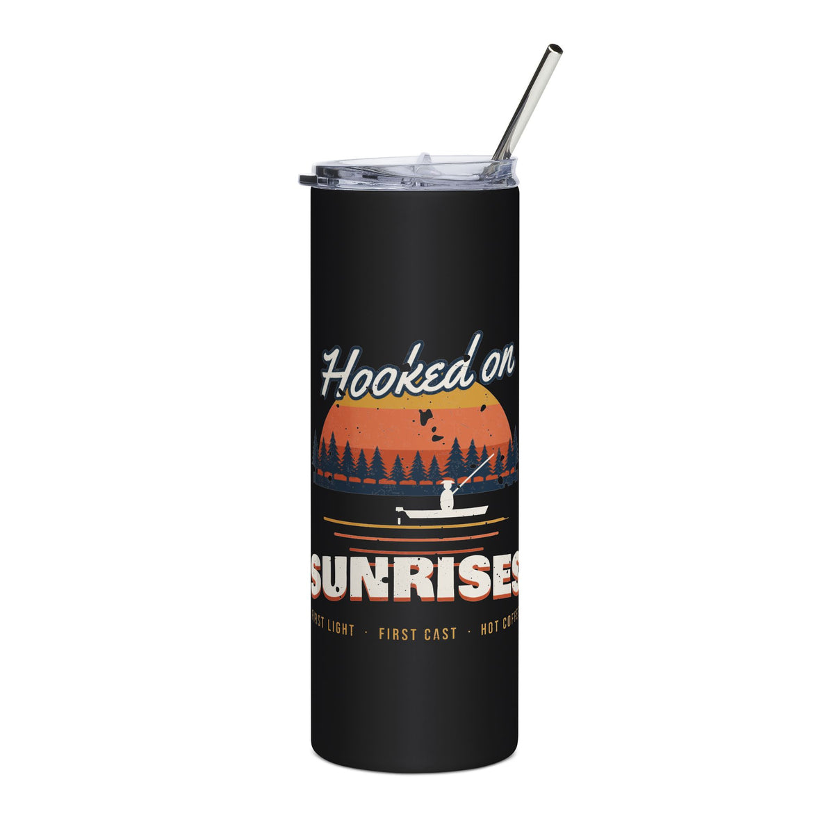 Hooked on Sunrises Fishing Tumbler 20oz