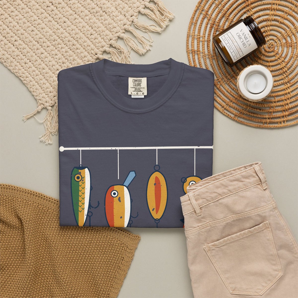 Talk Tackle to Me Retro Fishing Lures Tee