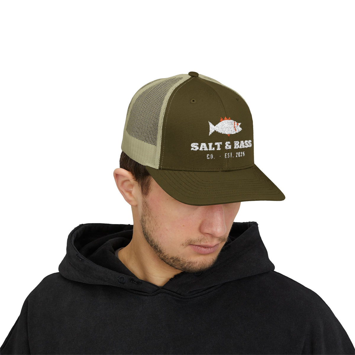 Salt & Bass Co. Embroidered Trucker Hat