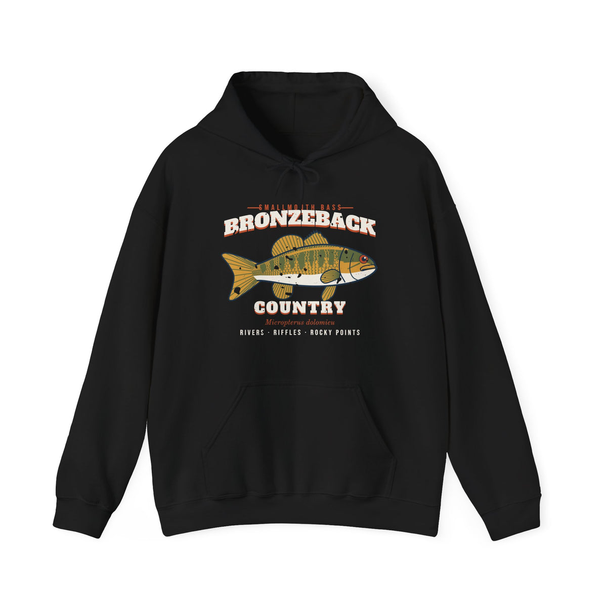 Bronzeback Country Smallmouth Bass Hoodie