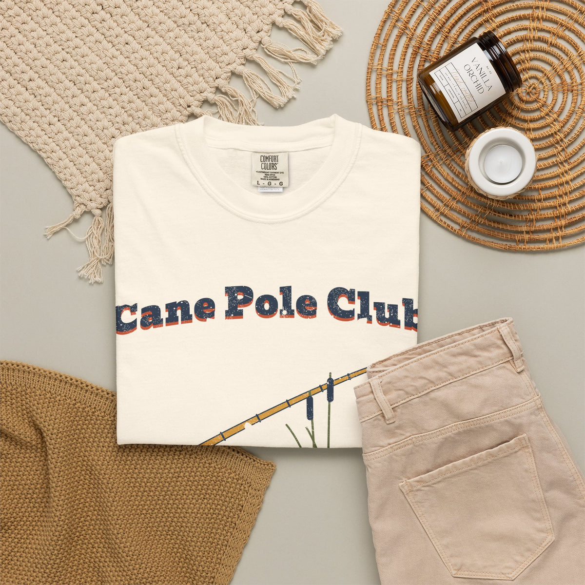 Cane Pole Club Since Forever Nostalgic Fishing Tee
