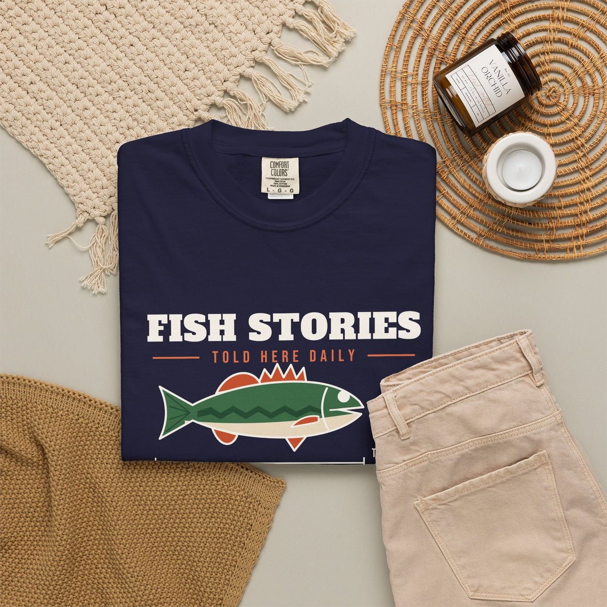 Fish Stories, Facts Optional Tee