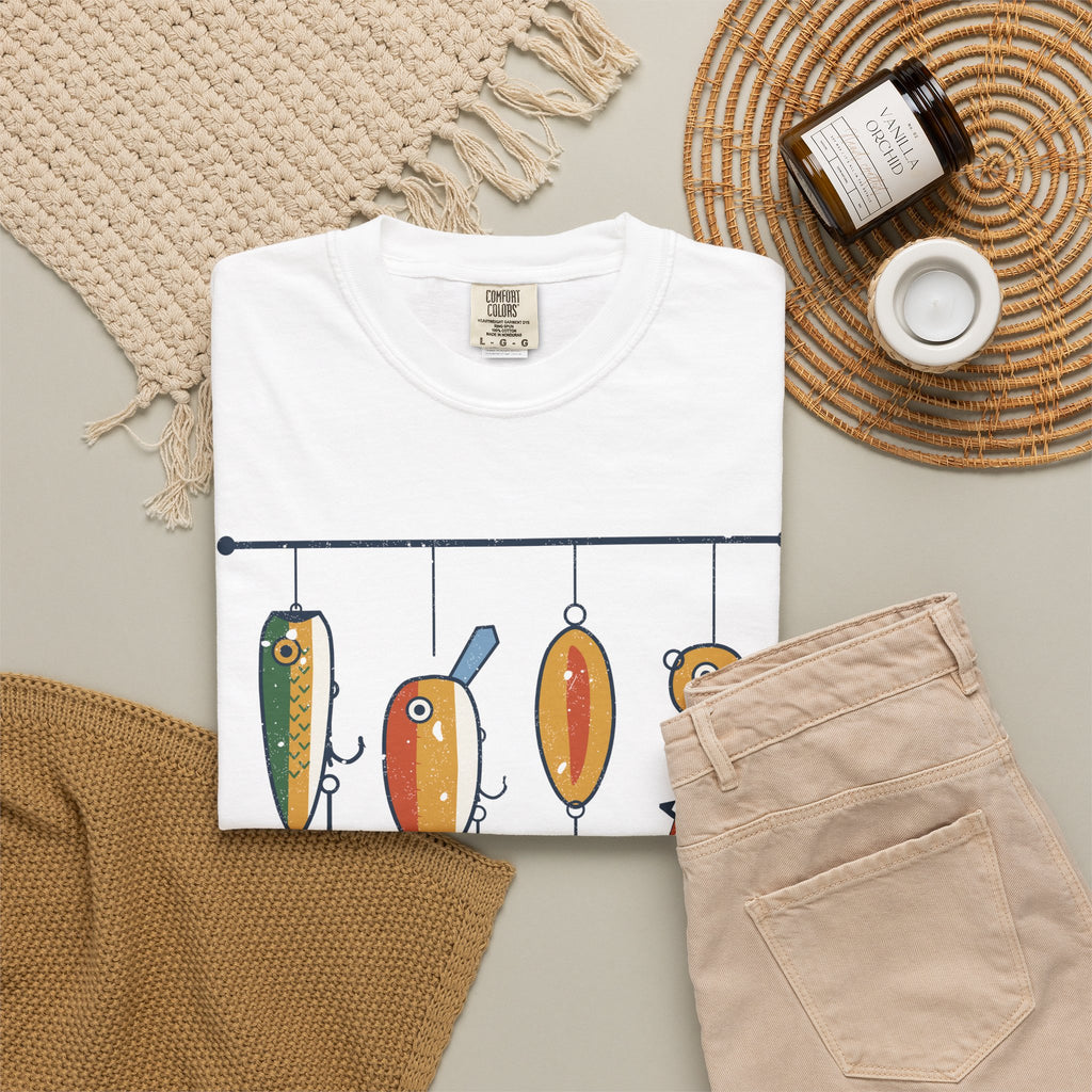 Talk Tackle to Me Retro Fishing Lures Tee