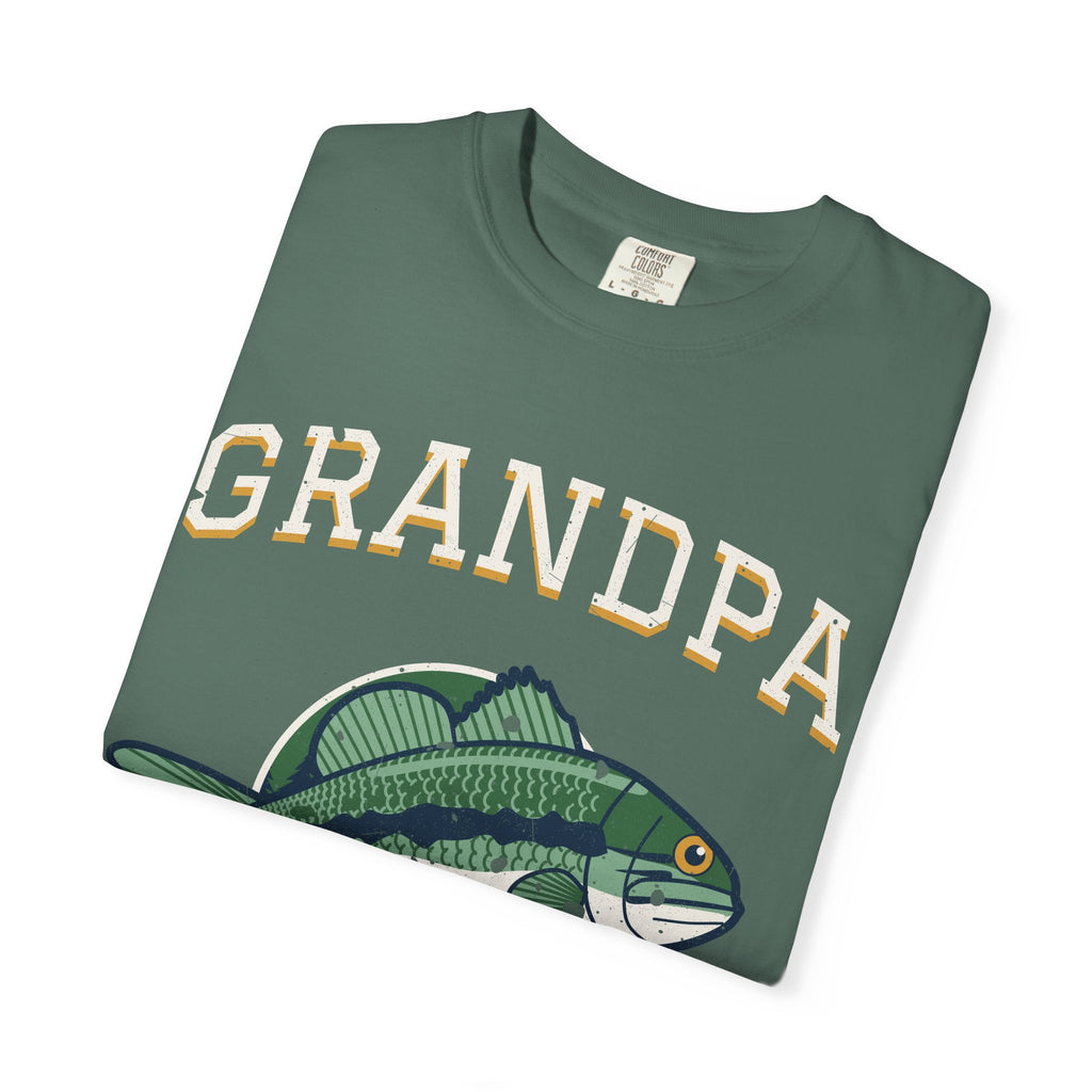 Grandpa Legend of the Lake Bass Fishing Tee