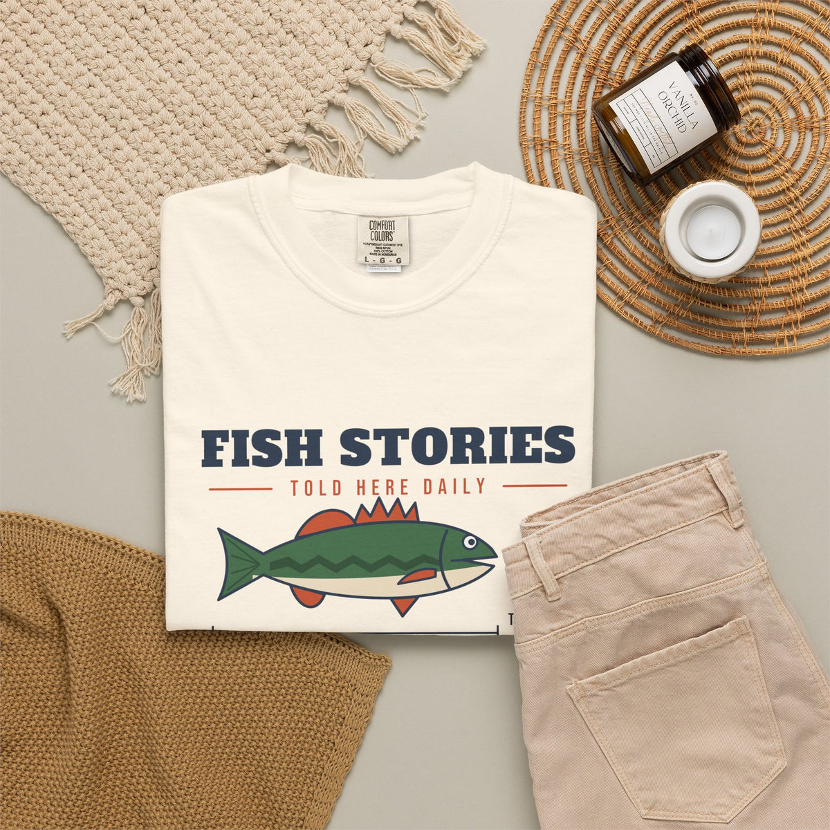 Fish Stories, Facts Optional Tee