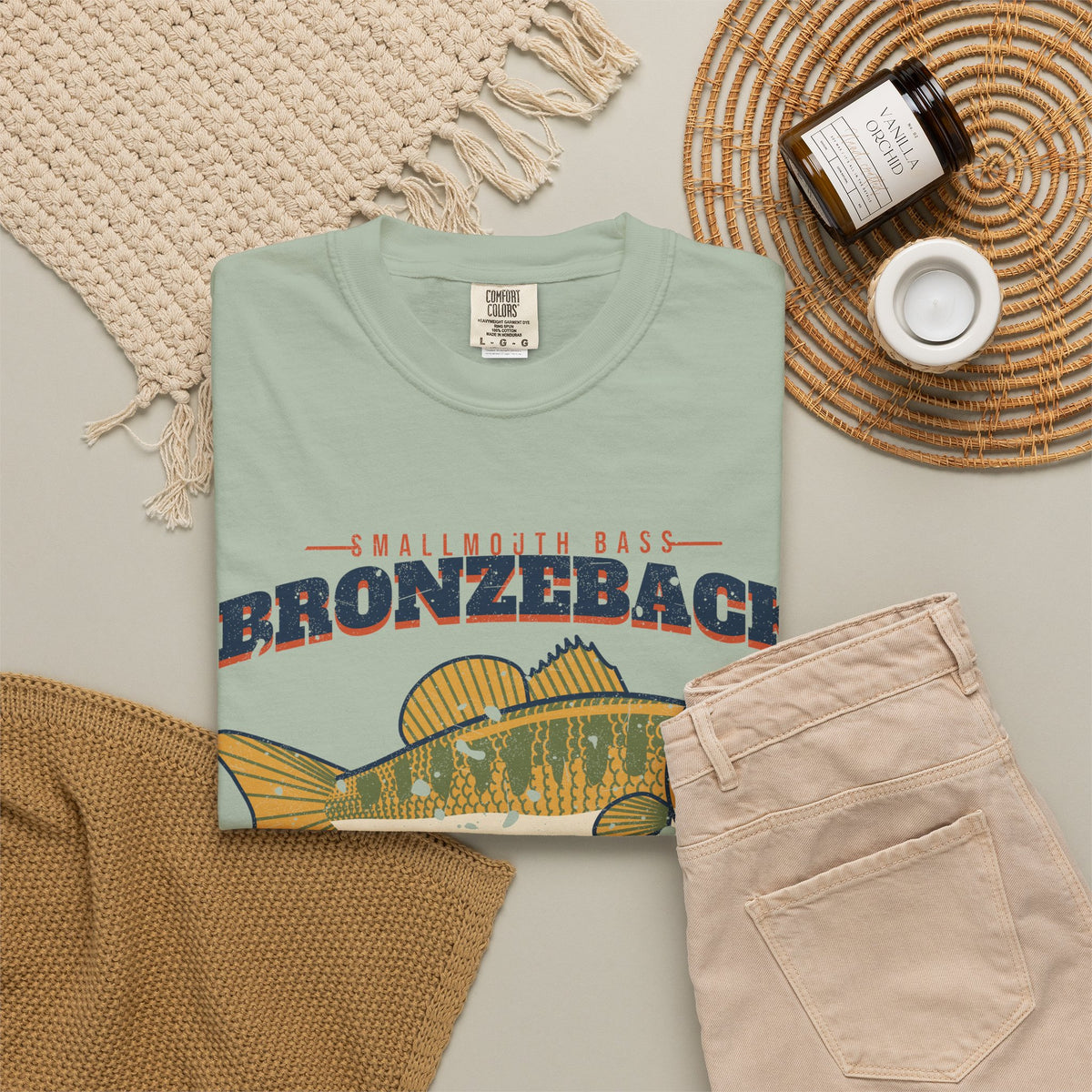Bronzeback Country Smallmouth Bass Vintage Tee