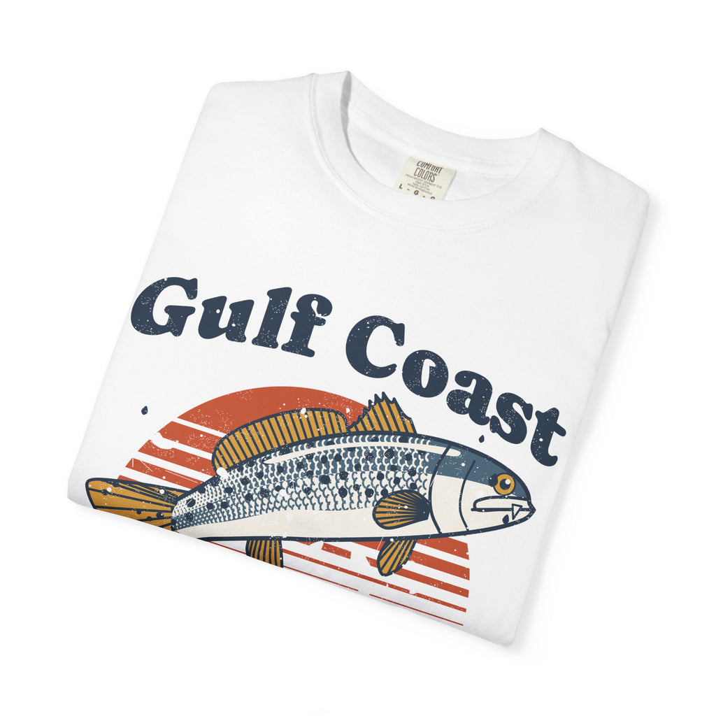 Gulf Coast Inshore Speckled Trout Retro Sunset Tee
