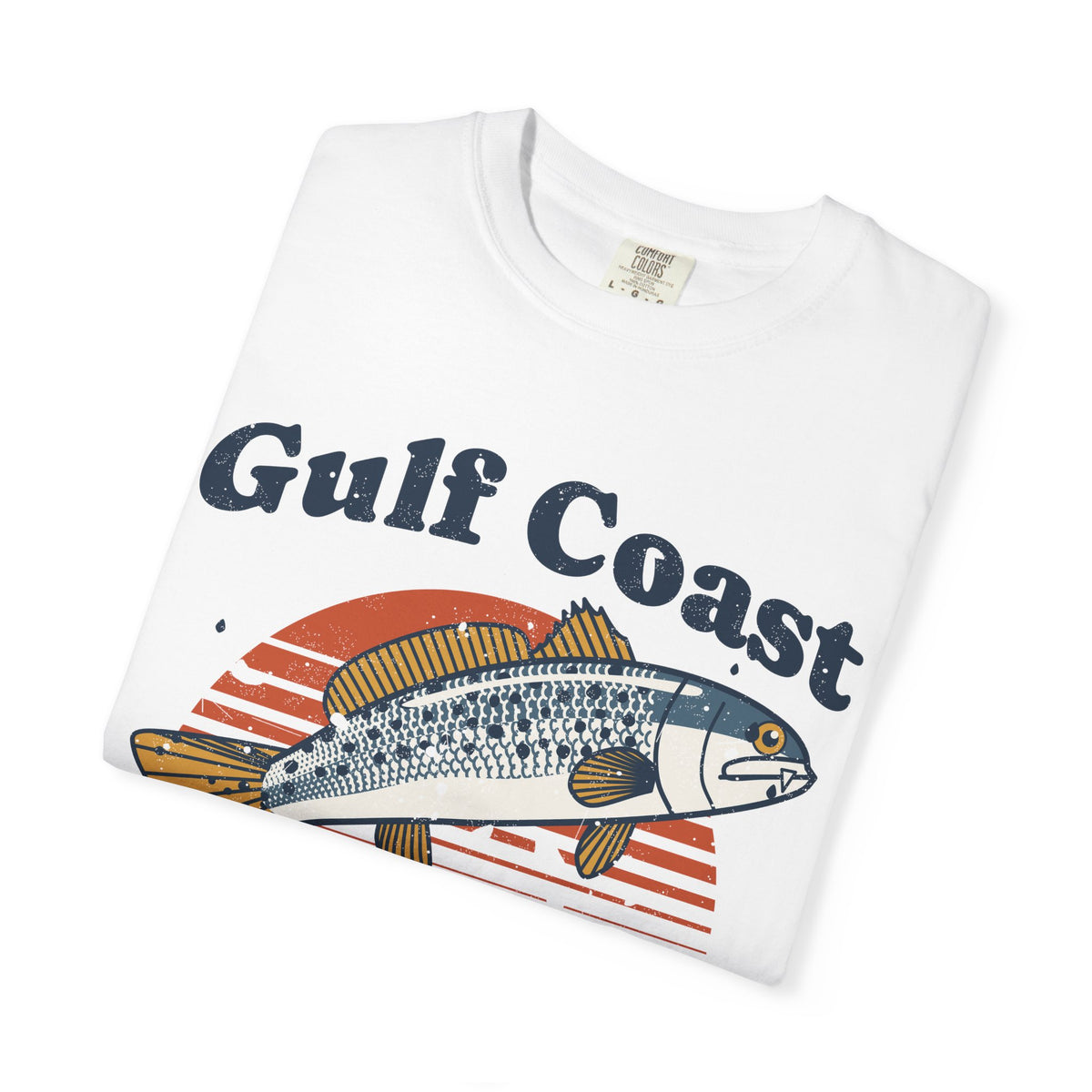Gulf Coast Inshore Speckled Trout Retro Sunset Tee