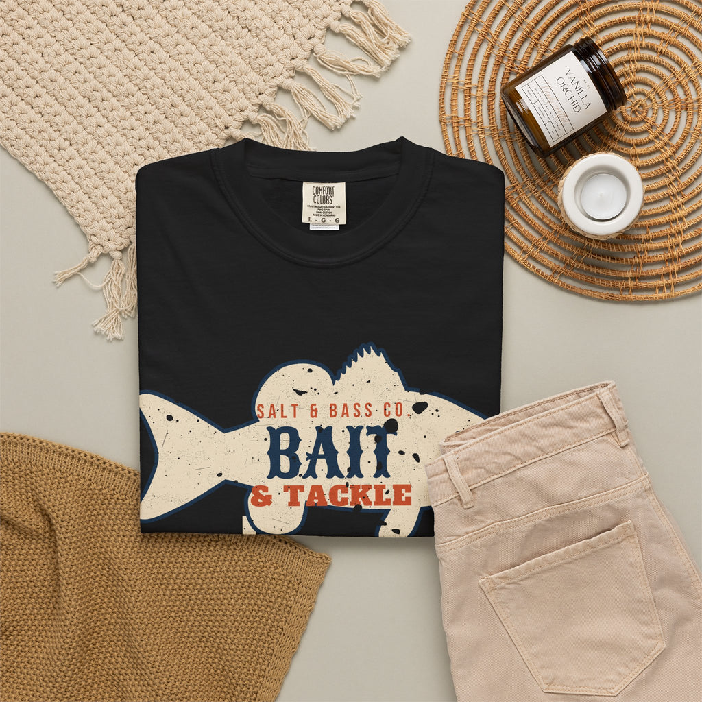 Salt & Bass Co. Bait & Tackle Vintage Sign Tee