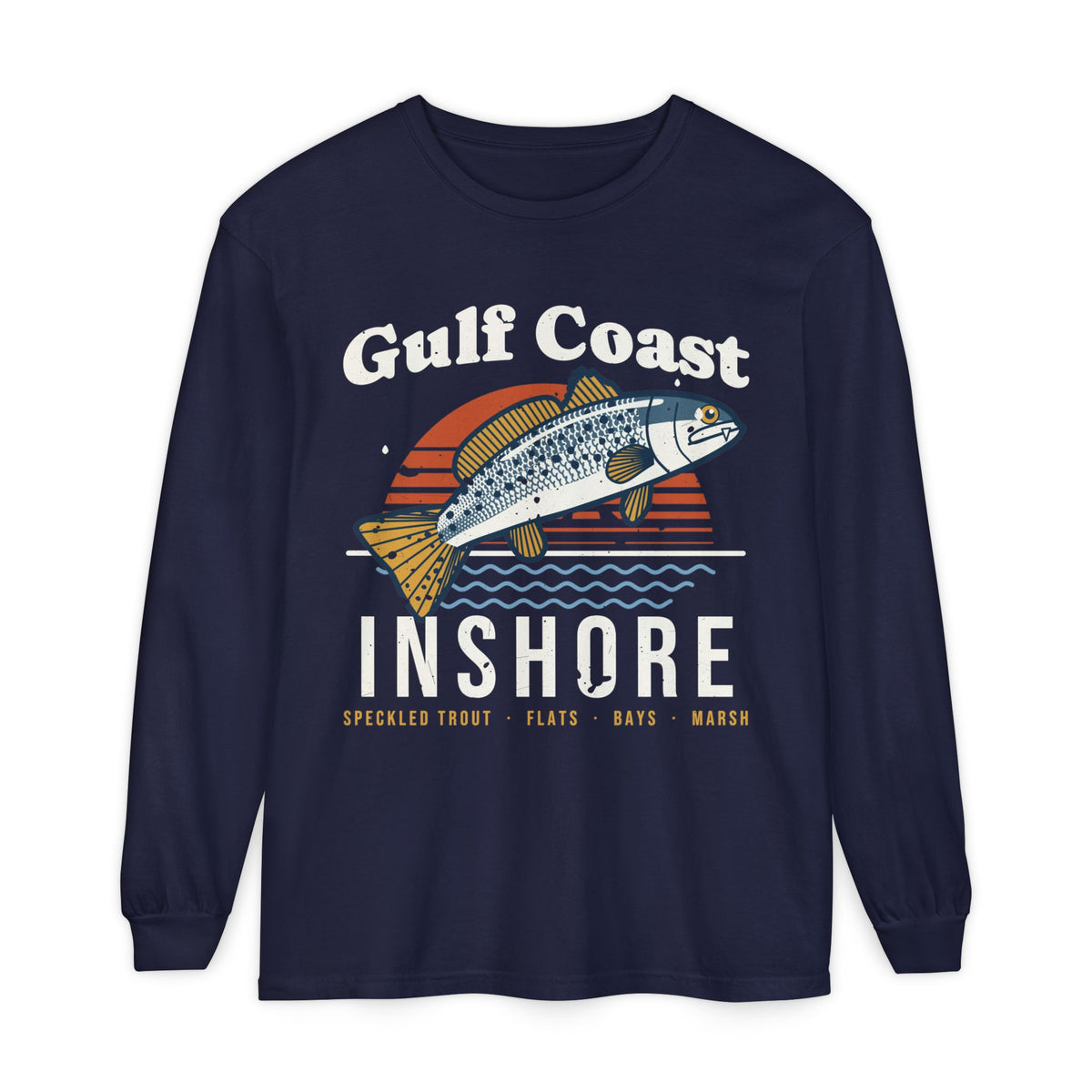 Gulf Coast Speckled Trout Long Sleeve Fishing Shirt
