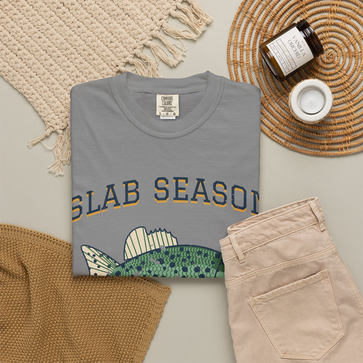 Slab Season Crappie Fishing Club Tee