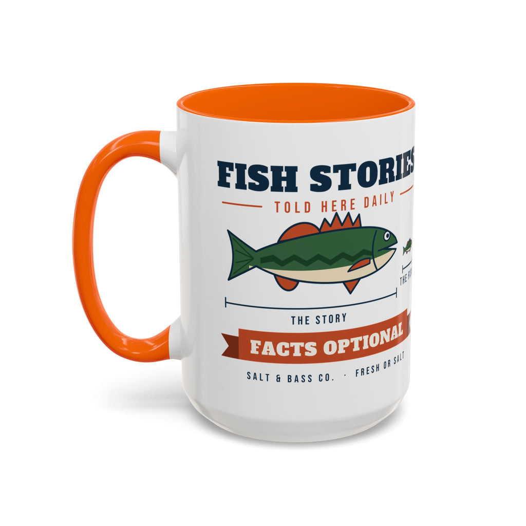 Fish Stories, Facts Optional Mug
