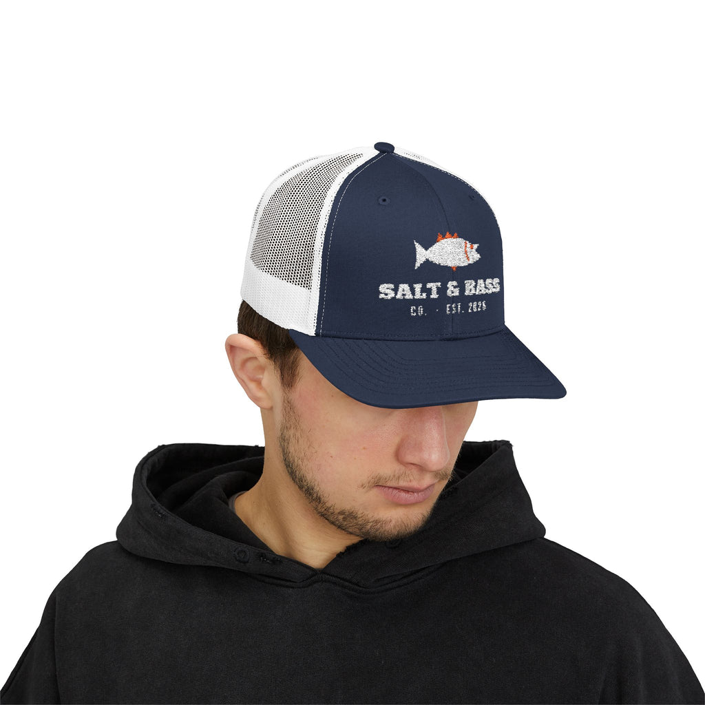 Salt & Bass Co. Embroidered Trucker Hat