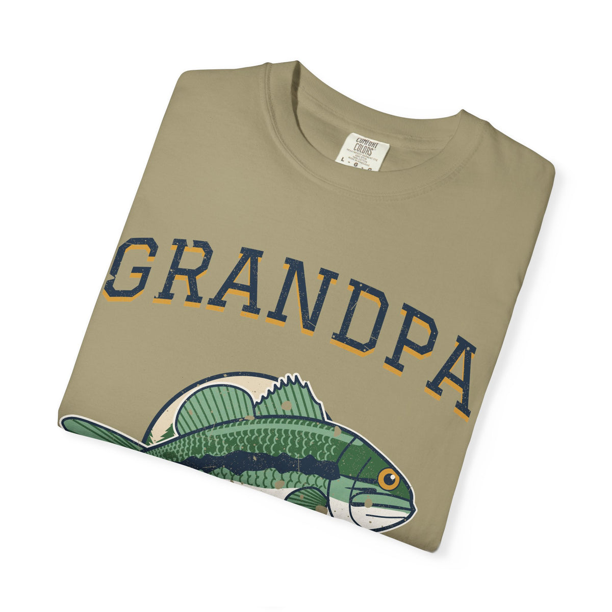 Grandpa Legend of the Lake Bass Fishing Tee