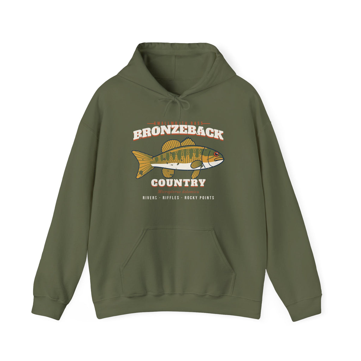 Bronzeback Country Smallmouth Bass Hoodie
