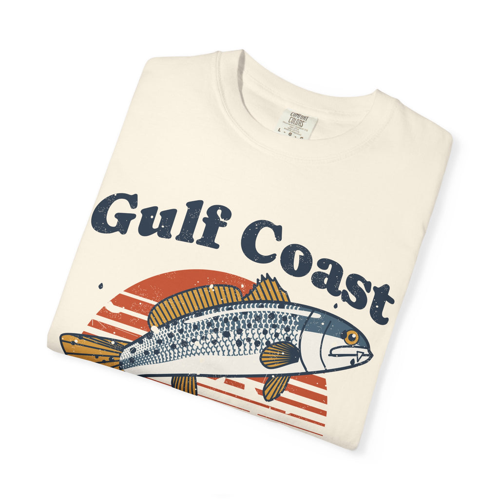Gulf Coast Inshore Speckled Trout Retro Sunset Tee