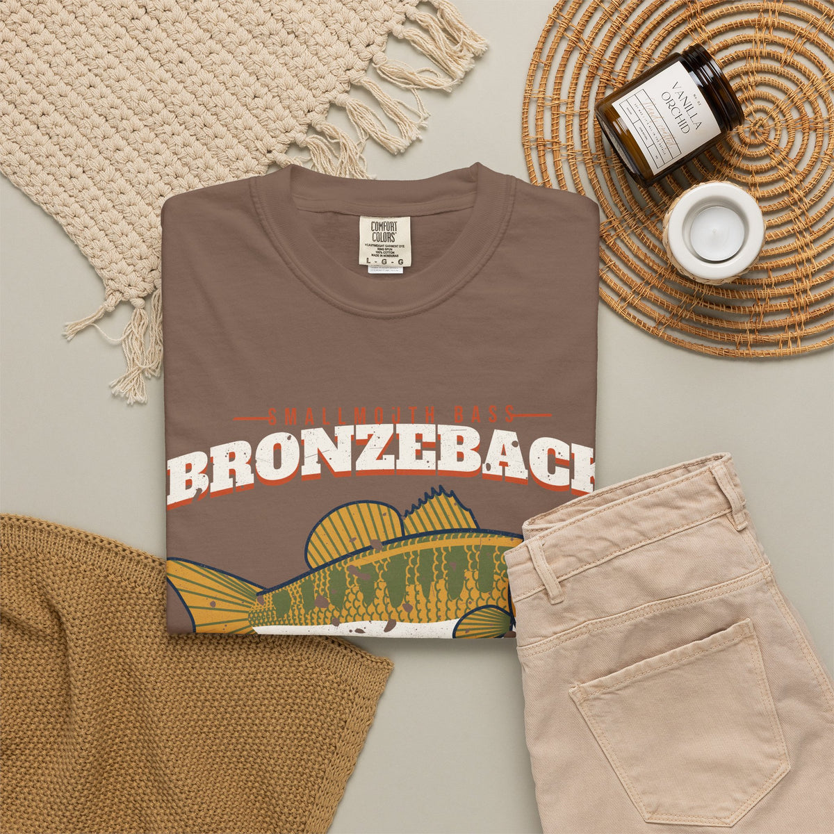Bronzeback Country Smallmouth Bass Vintage Tee