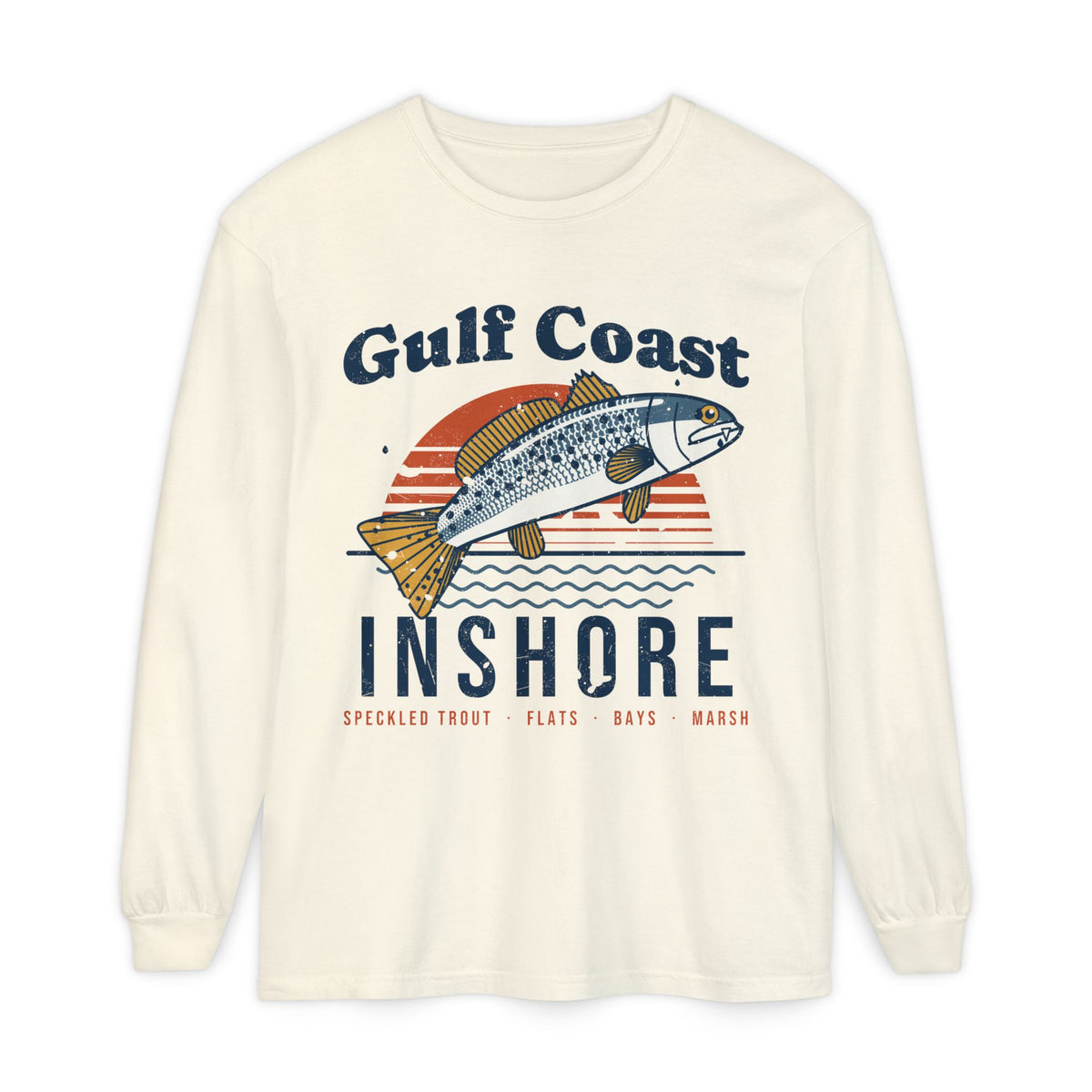 Gulf Coast Speckled Trout Long Sleeve Fishing Shirt