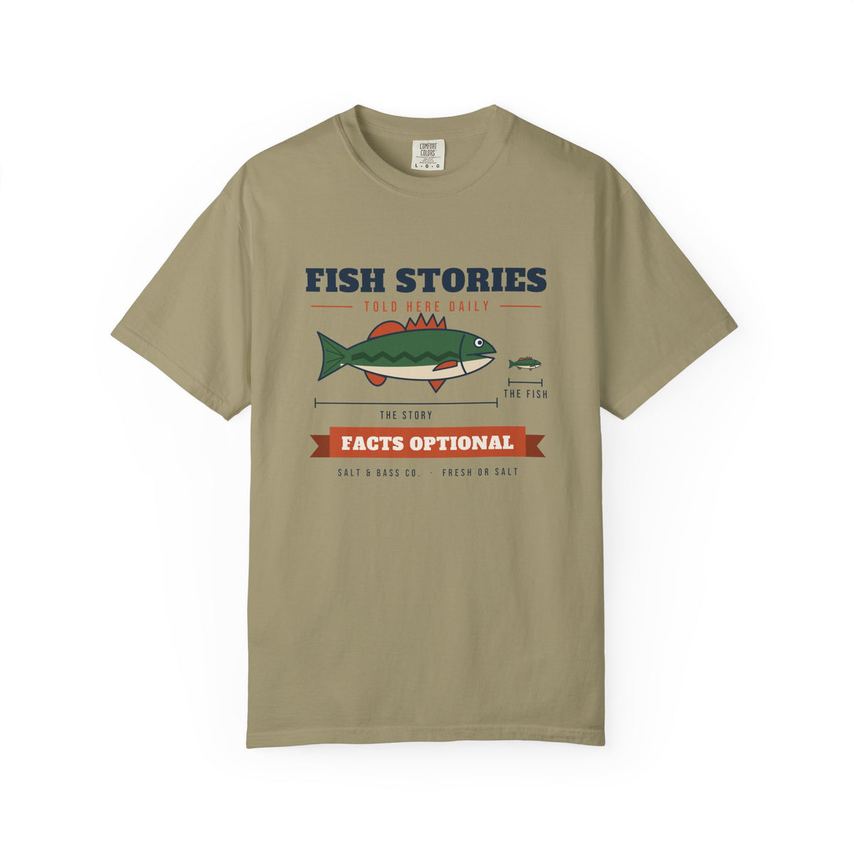 Fish Stories, Facts Optional Tee