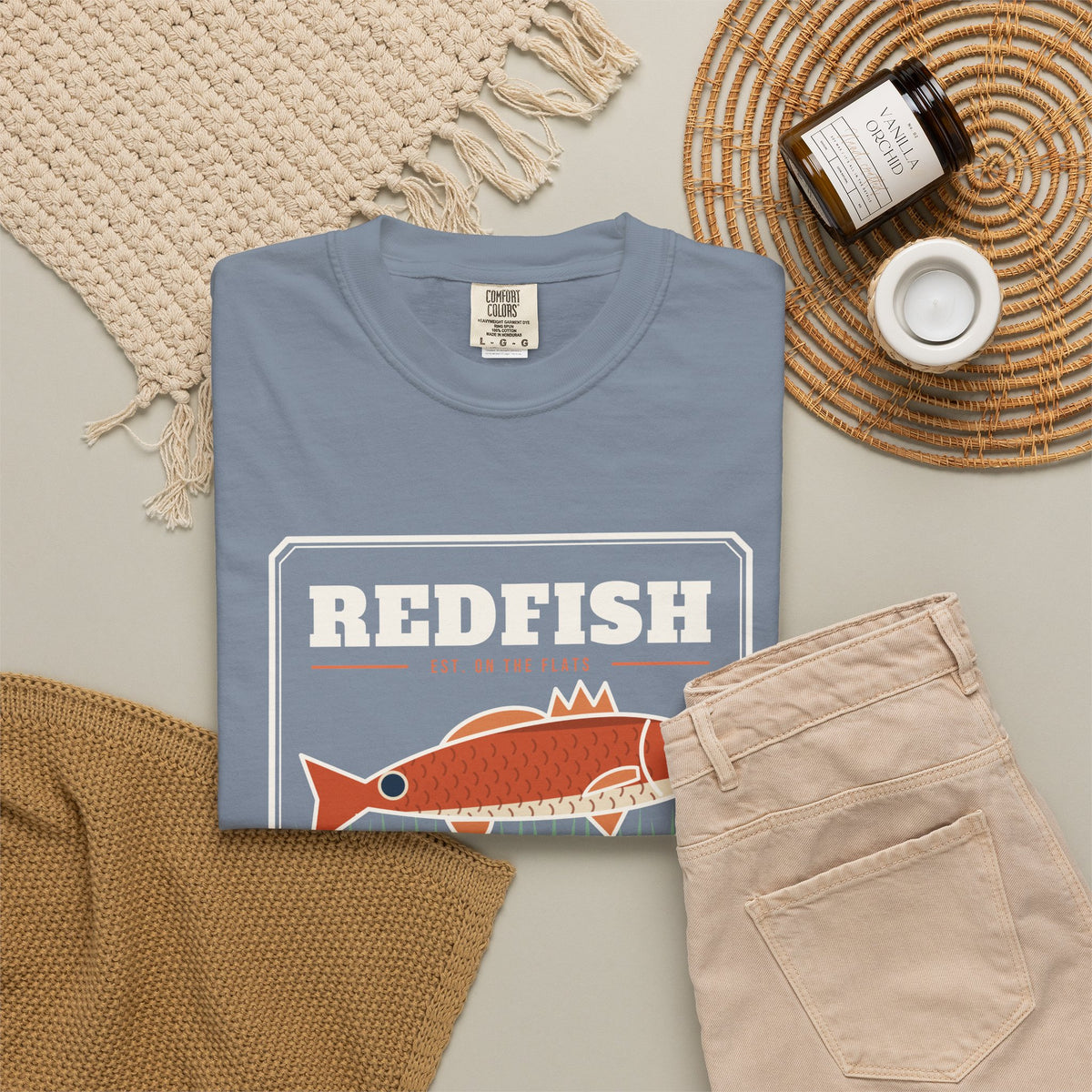 Redfish Tailing on the Flats Tee
