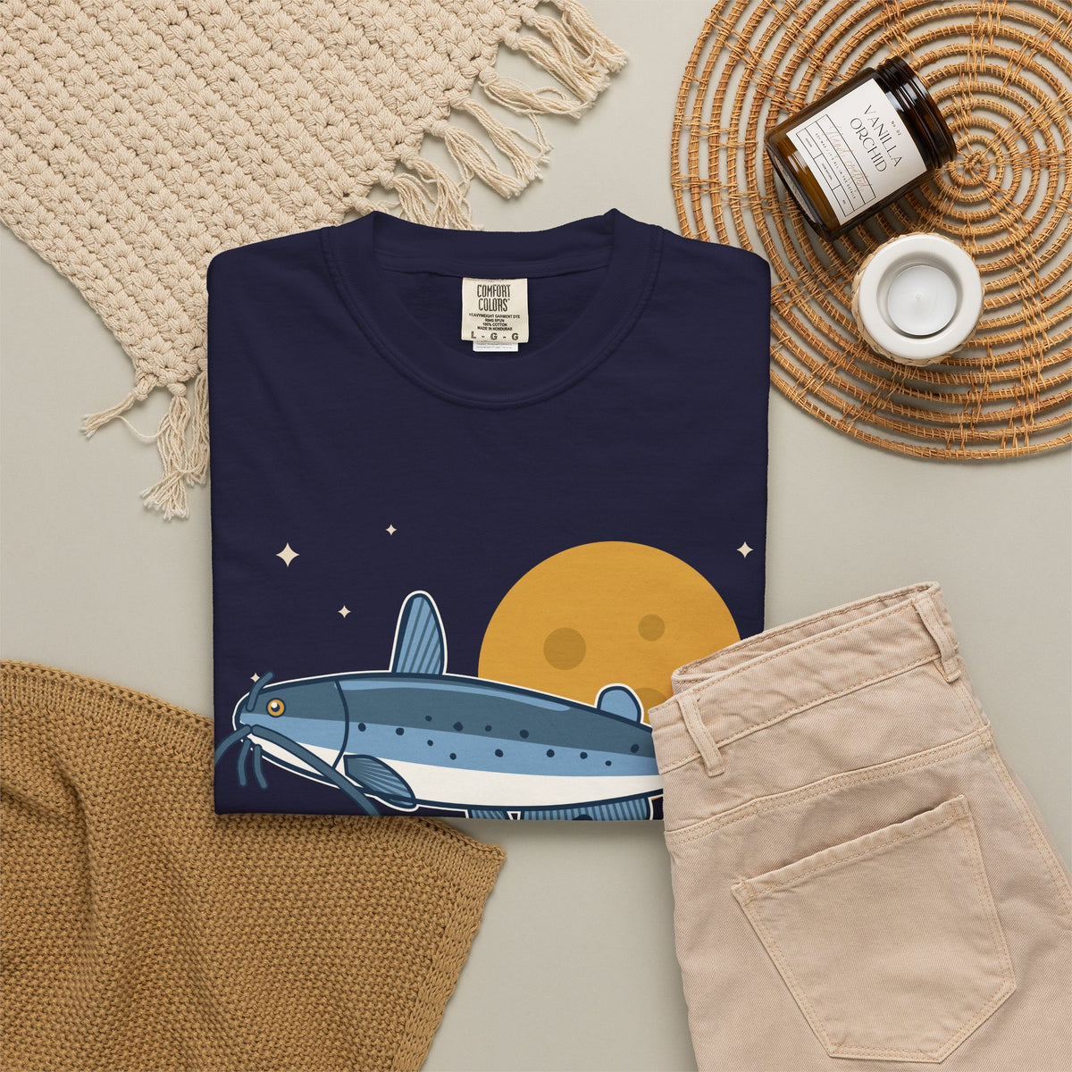 Whiskers After Dark Night Catfishing Tee