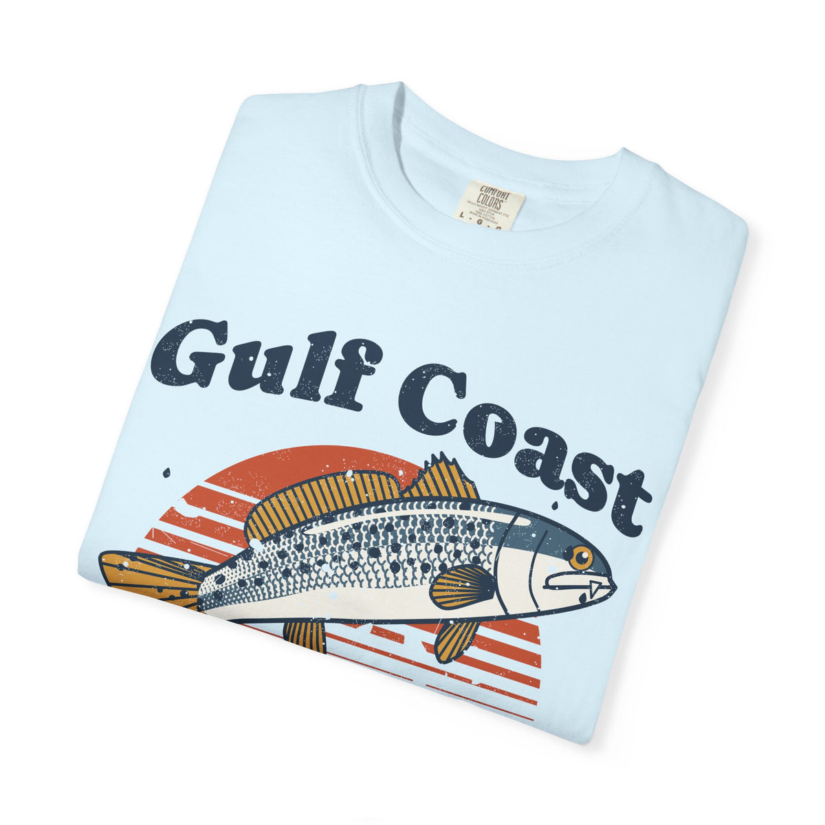 Gulf Coast Inshore Speckled Trout Retro Sunset Tee