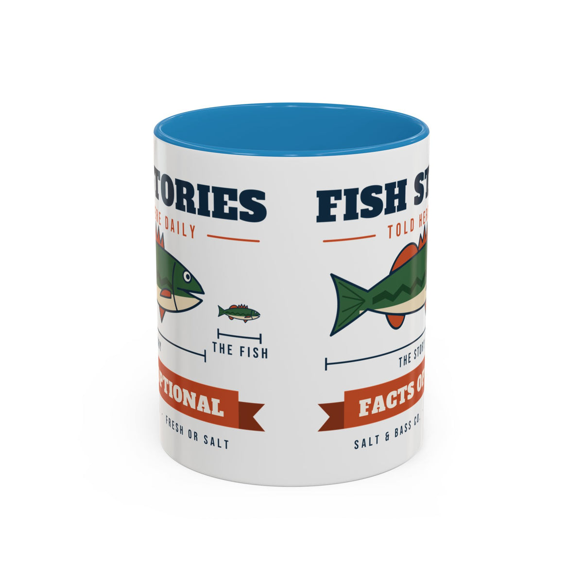 Fish Stories, Facts Optional Mug