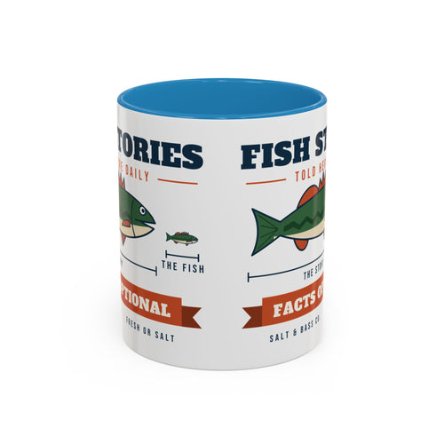 Fish Stories, Facts Optional Mug