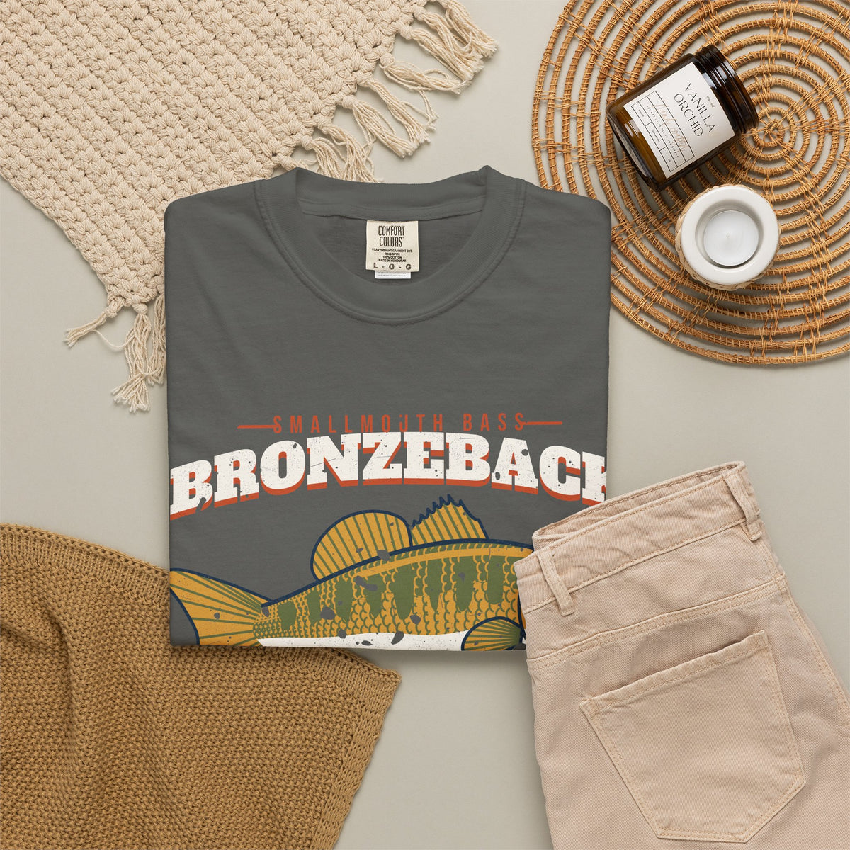 Bronzeback Country Smallmouth Bass Vintage Tee