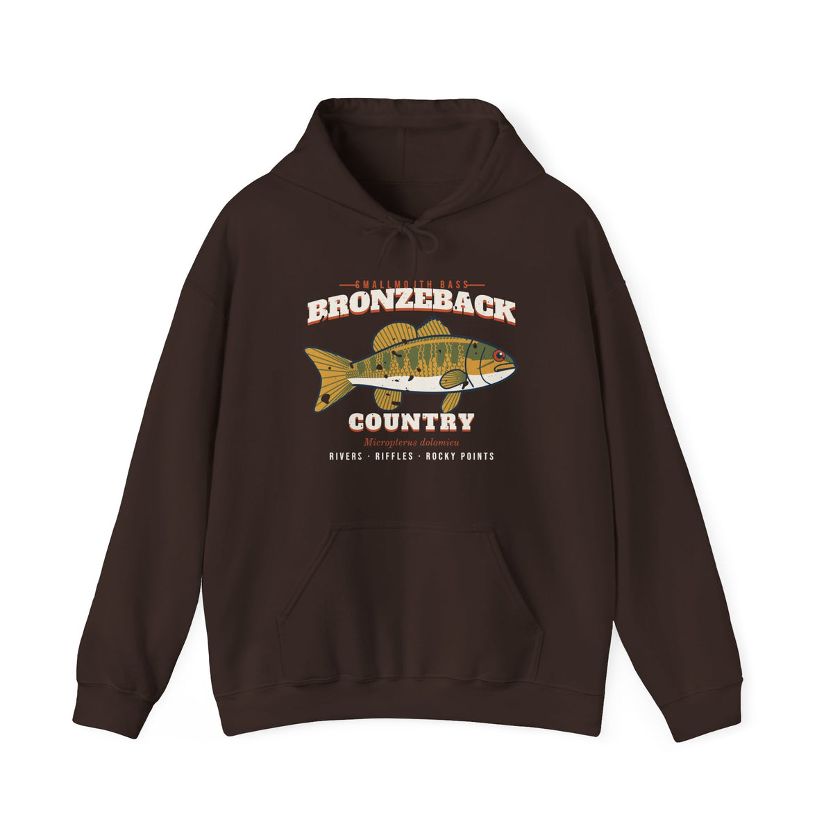 Bronzeback Country Smallmouth Bass Hoodie
