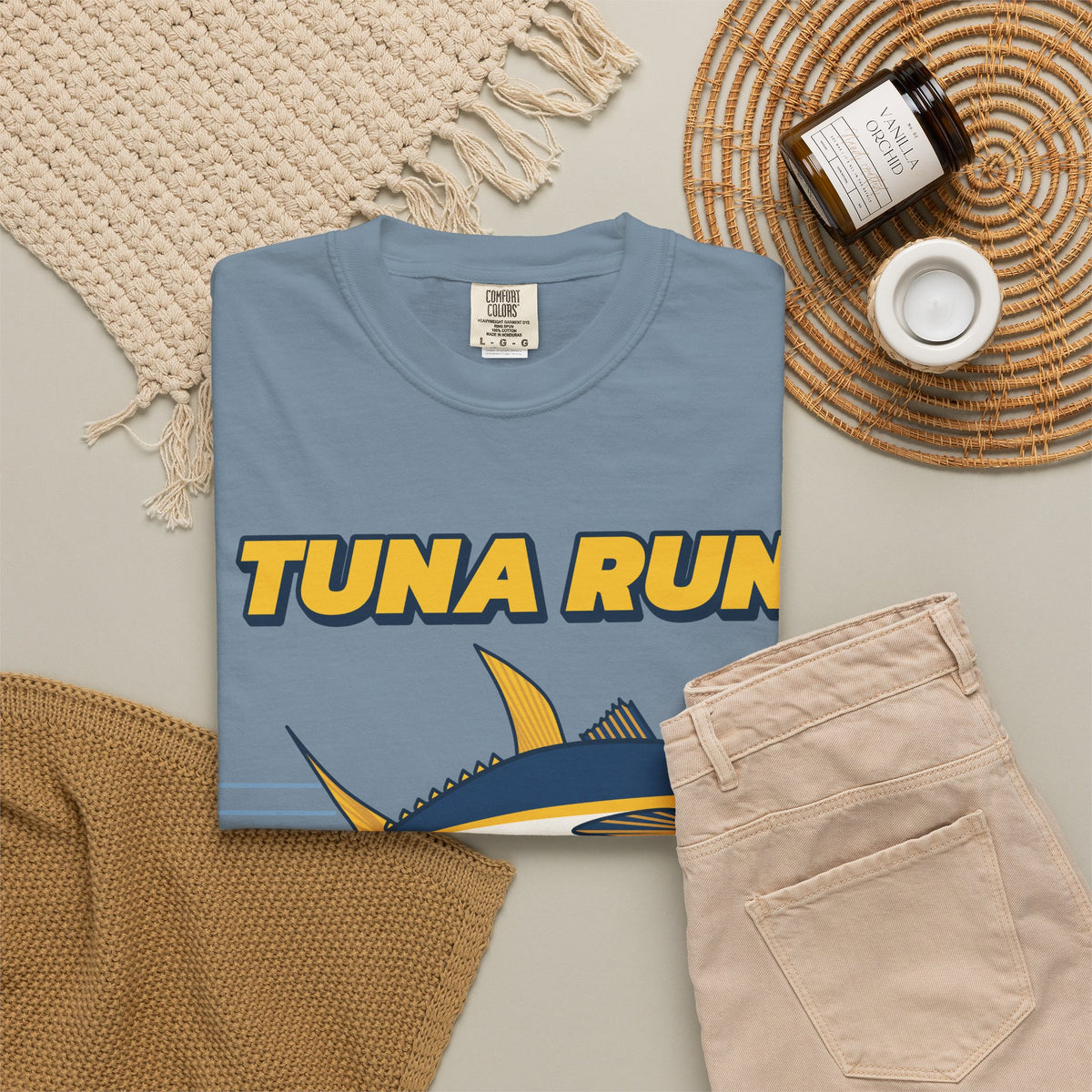 Tuna Run Offshore Crew Yellowfin Tee