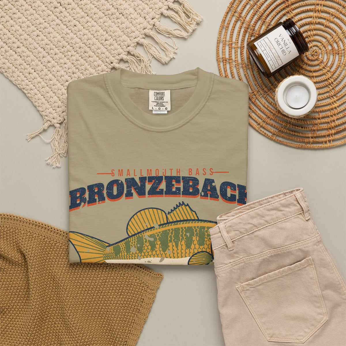 Bronzeback Country Smallmouth Bass Vintage Tee