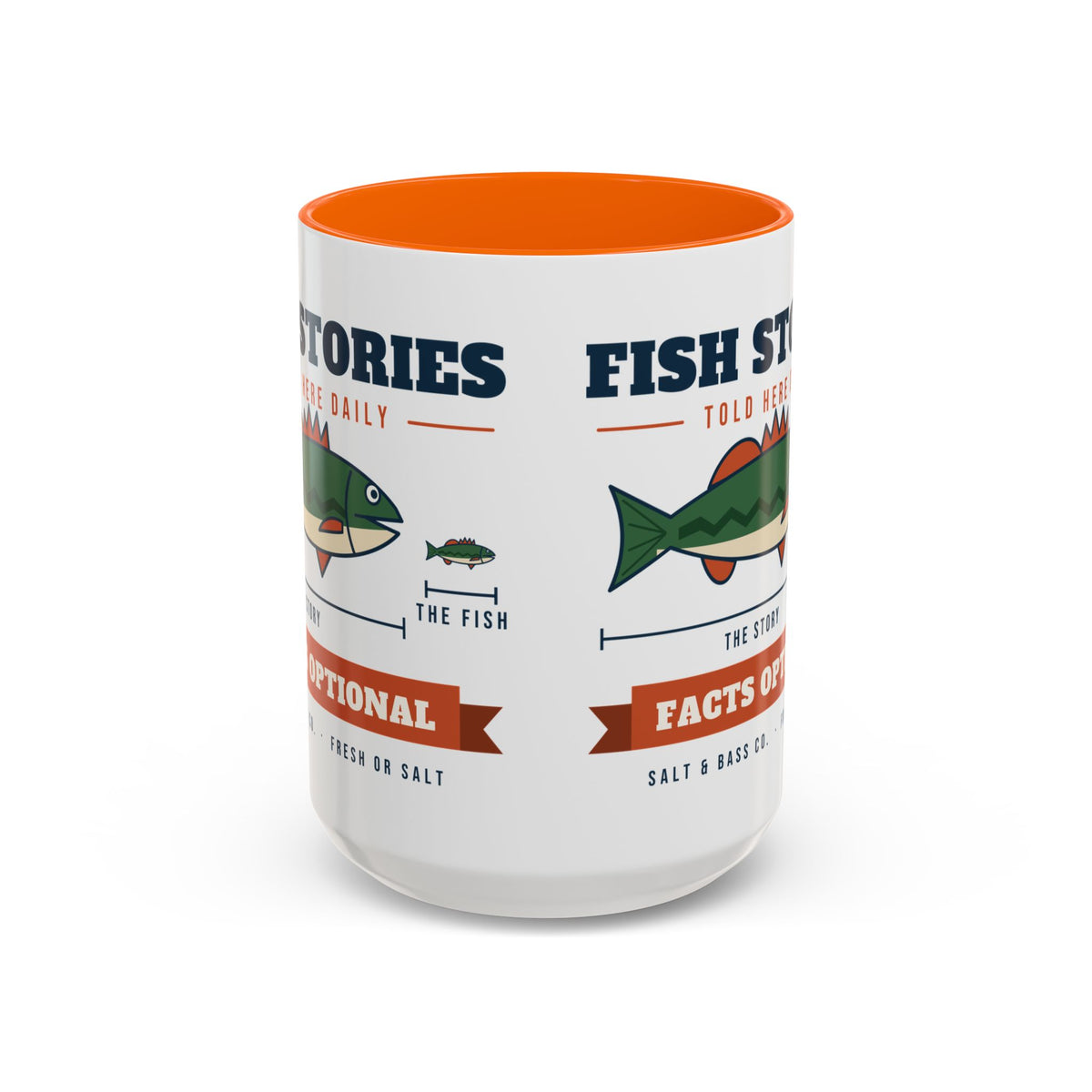 Fish Stories, Facts Optional Mug