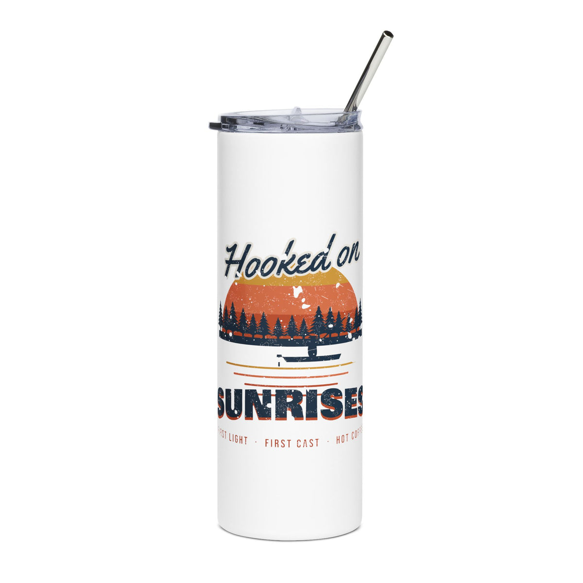 Hooked on Sunrises Fishing Tumbler 20oz