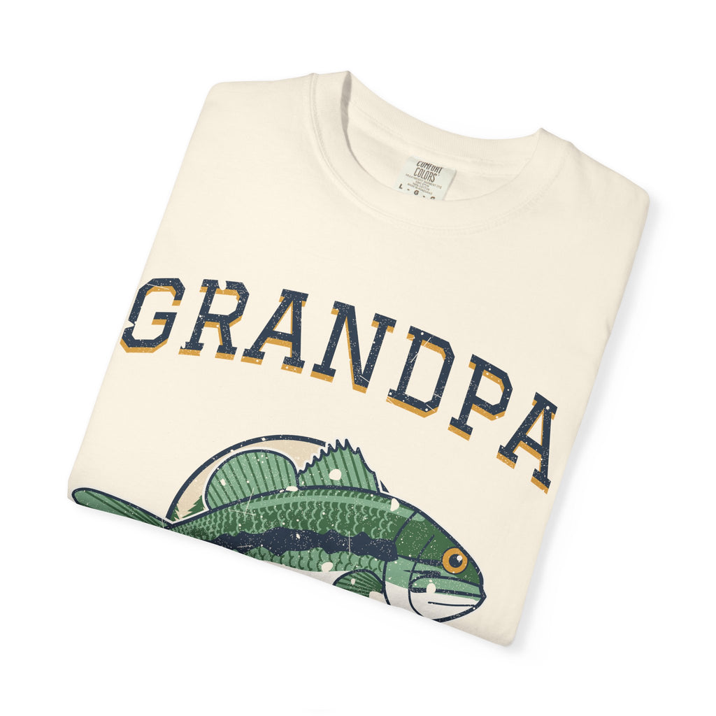 Grandpa Legend of the Lake Bass Fishing Tee