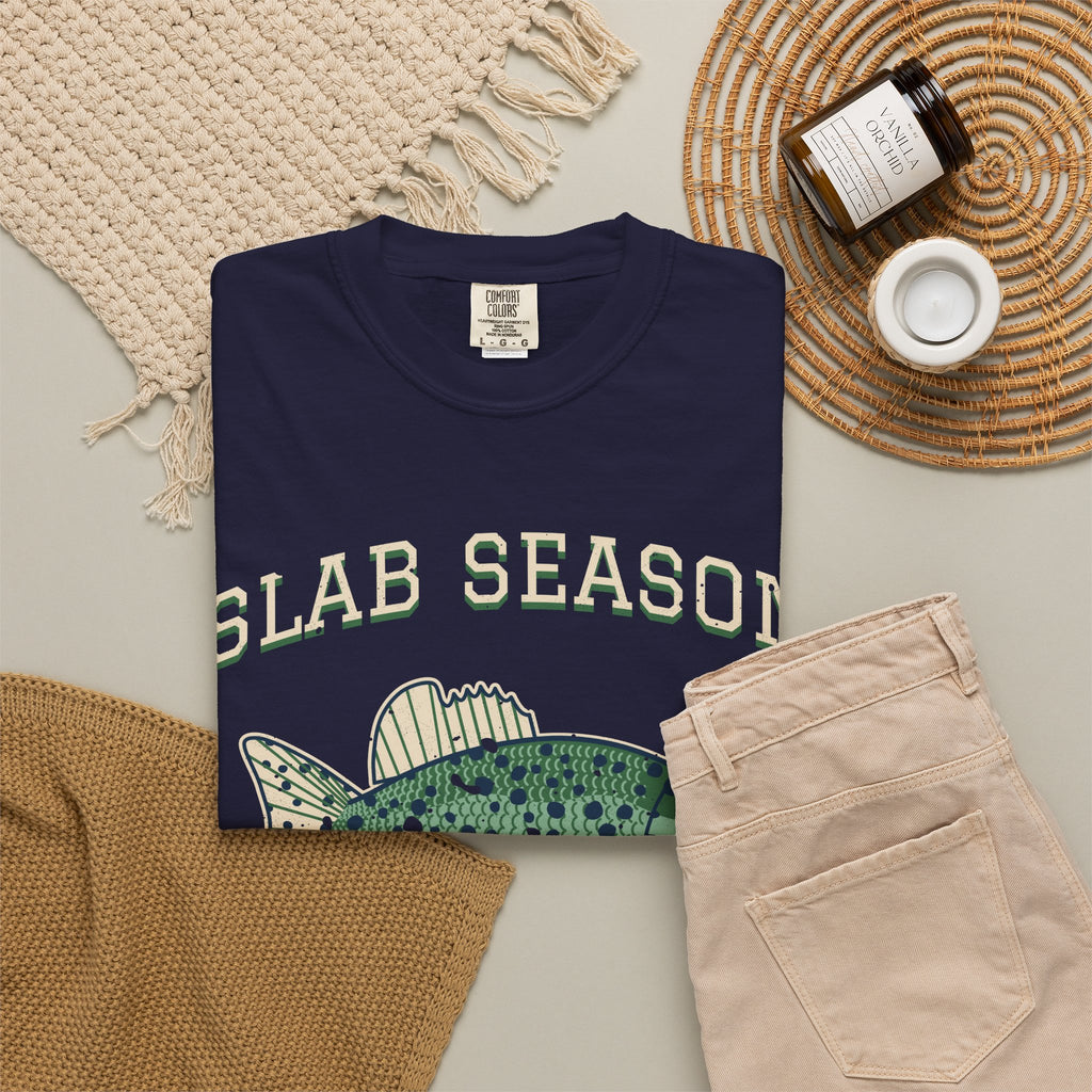 Slab Season Crappie Fishing Club Tee
