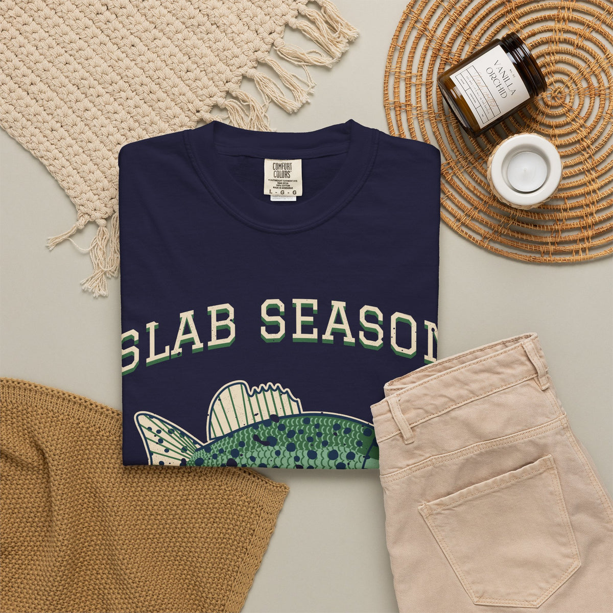 Slab Season Crappie Fishing Club Tee
