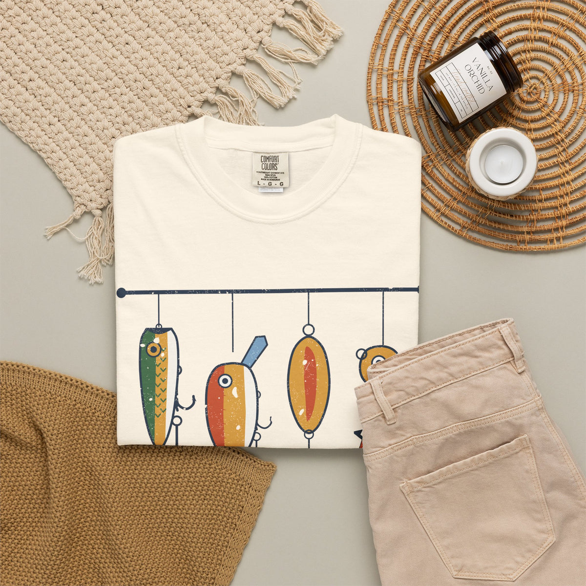 Talk Tackle to Me Retro Fishing Lures Tee