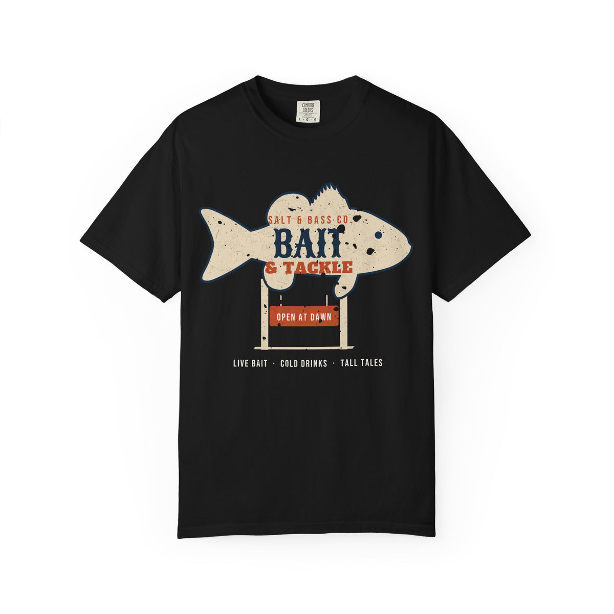 Salt & Bass Co. Bait & Tackle Vintage Sign Tee