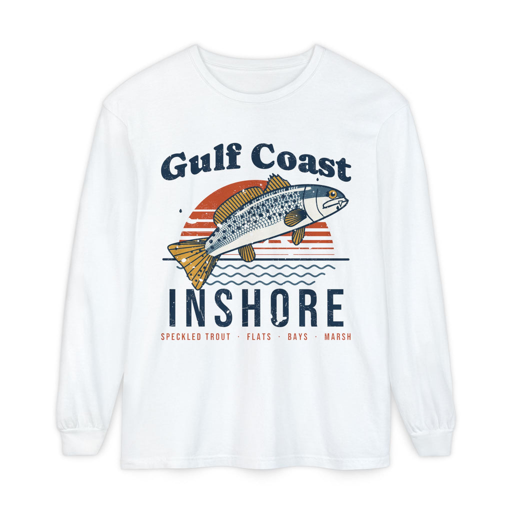 Gulf Coast Speckled Trout Long Sleeve Fishing Shirt