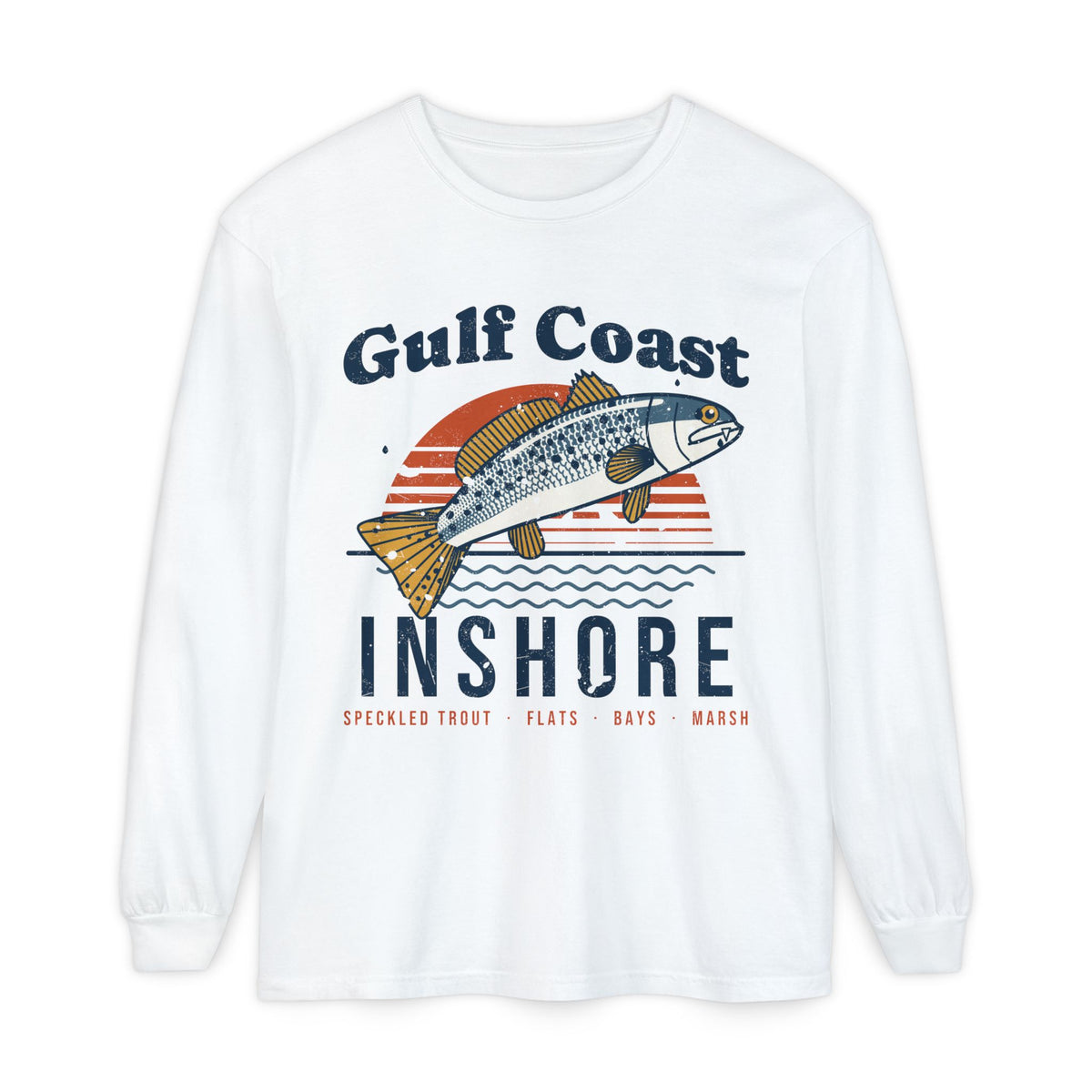 Gulf Coast Speckled Trout Long Sleeve Fishing Shirt