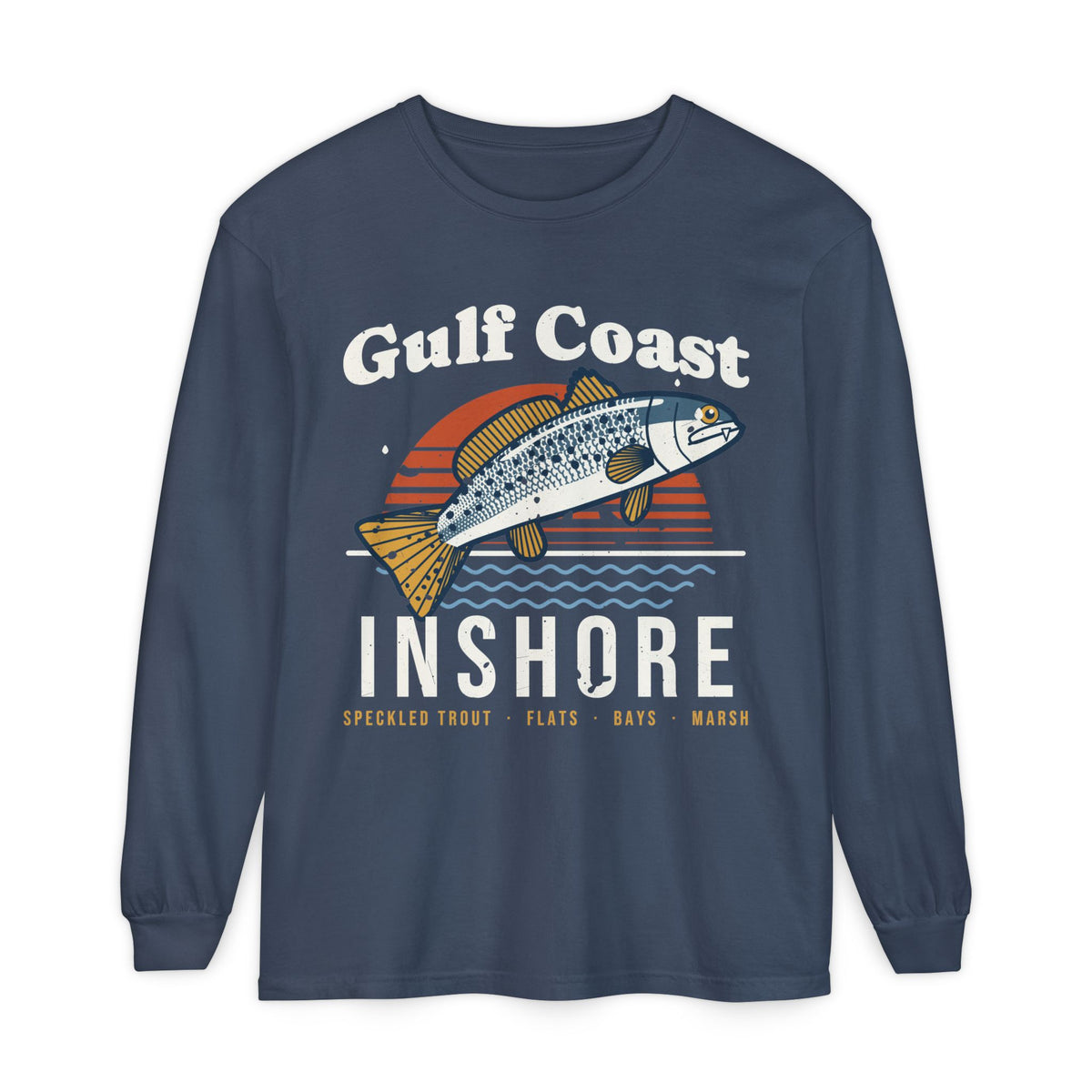 Gulf Coast Speckled Trout Long Sleeve Fishing Shirt