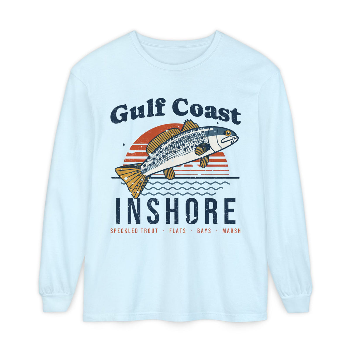 Gulf Coast Speckled Trout Long Sleeve Fishing Shirt