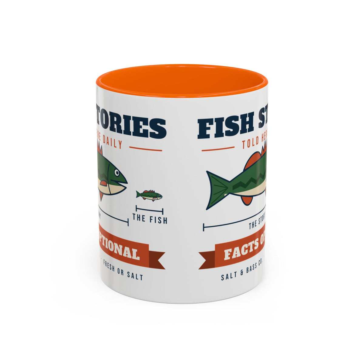 Fish Stories, Facts Optional Mug