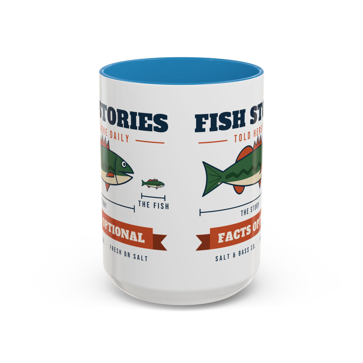 Fish Stories, Facts Optional Mug