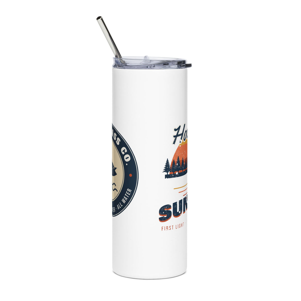 Hooked on Sunrises Fishing Tumbler 20oz