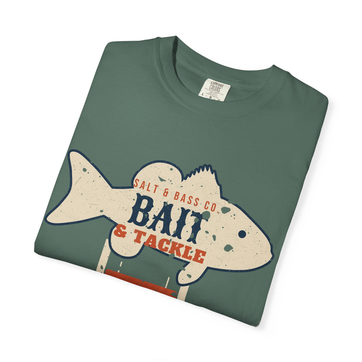 Salt & Bass Co. Bait & Tackle Vintage Sign Tee