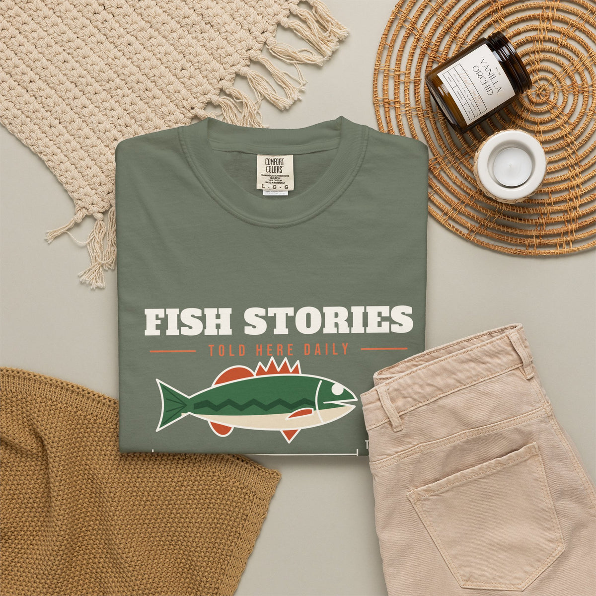 Fish Stories, Facts Optional Tee