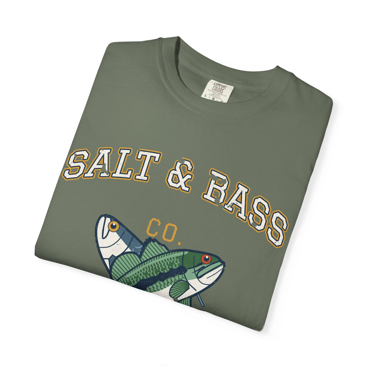 Salt & Bass Co. Est. on the Water Varsity Tee